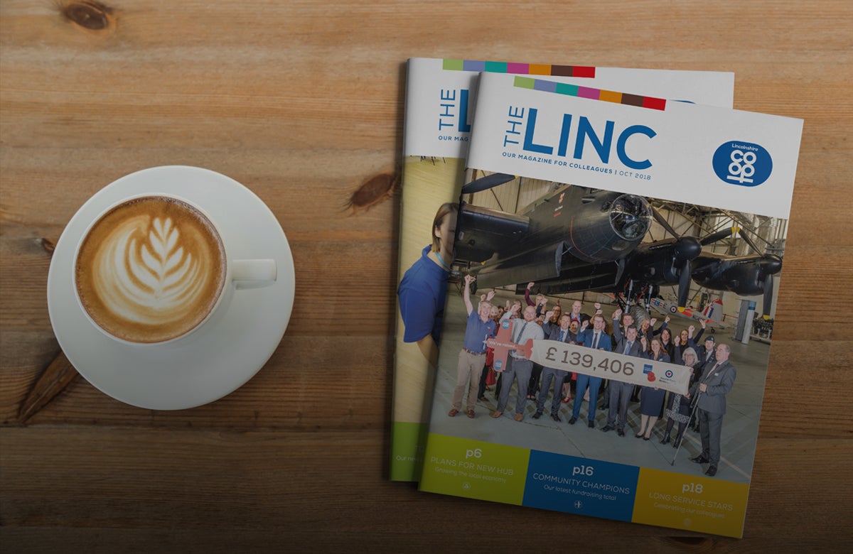 The Linc Magazine Design mockup
